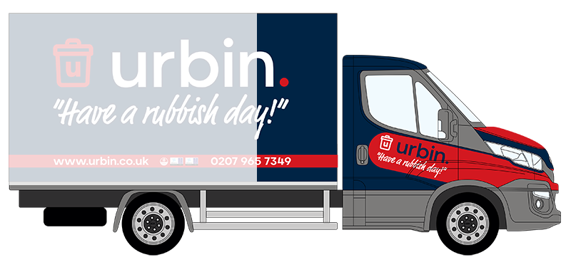 Urbin Waste Commercial Bin collection London cage vehicle hire quarter load